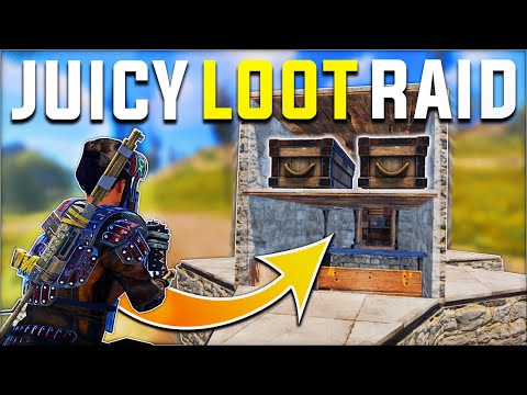 SATCHEL RAIDING MY NEIGHBOURS RUST TRAP BASE FOR JUICY LOOT - Rust Survival Gameplay | S15-E6
