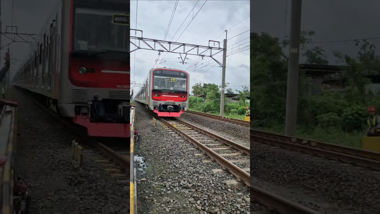 Uji coba KRL EA 207 CLI-225 INKA lintas Pl-Kt PP siang hari ini