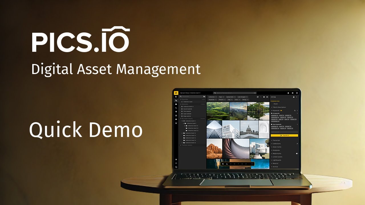 Quick demo - Pics.io Digital Asset Management