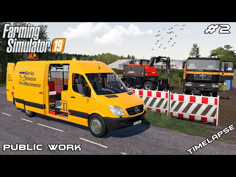 Digging trench and fixing pipe line | Public Work Sandy Bay | Farming Simulator 19 | Episode 2