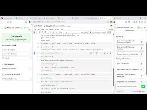 Task 1 Data Preprocessing Using Python Pandas Jupyter Notebook Technohacks