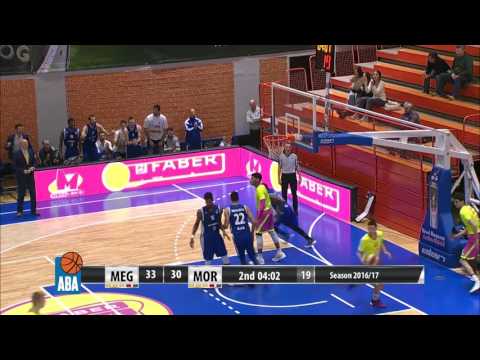 Great dunk in transition by Antabia Waller! (Mega Leks - Mornar, 19.11.2016)
