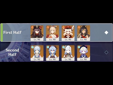 3.5 Spiral Abyss, Mono Pyro & Cryo Teams - (Floor 12, 9★)