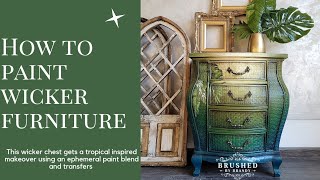 How to paint wicker in a Totally Tropical furniture finish