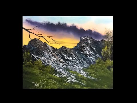 FREE PAINTING LESSON - Landscape painting- Painting With Magic season 4 ep 9 (High on the mountain)