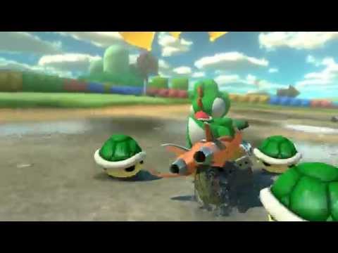 Wii U - Mario Kart 8 - 1v1 battle (SNES) Donut Plains 3 No Music