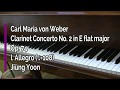 Piano Part- Weber, Clarinet Concerto No.2 in Eb major, Op.74, I. Allegro, ♩=108