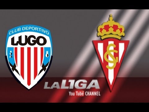 Gol de Óscar Díaz (1-1) en el CD Lugo - Sporting de Gijón - HD