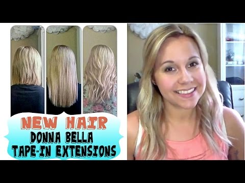 NEW HAIR EXTENSIONS|Donna Bella Tape-In|Short To Long