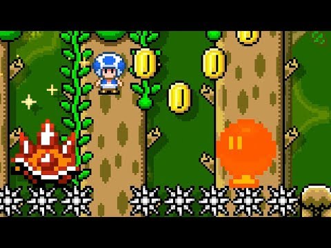Super Mario Maker 2 🔧 Spiky Spiny Forest Speedrun 🔧 by Narwhalius