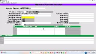 Manually Create Gift Card