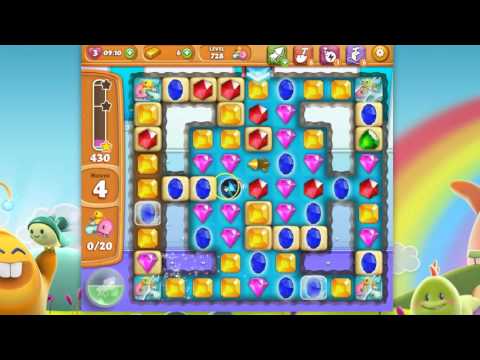 Diamond Digger Saga Level 728 (no boosters or extra moves)