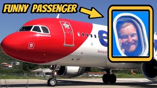 🤣 MY FUNNIEST PLANESPOTTING MOMENT EVER! Passenger says Goodbye through the Window