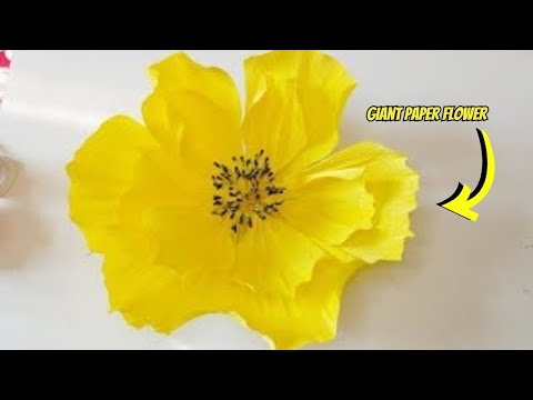 How to Make Giant Paper Flowers for a Wedding Backdrop - DIY Craft Tutorial