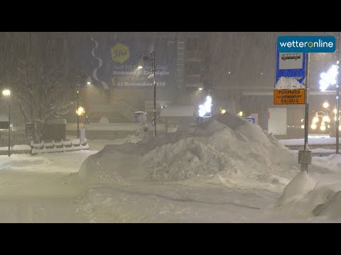 Snow masses in Northern Italy (05.12.2020)