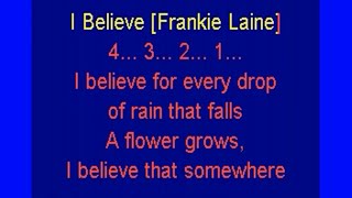 I Believe [Frankie Laine] lyrics