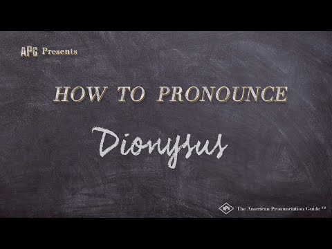 How to Pronounce Dionysus (Real Life Examples!)