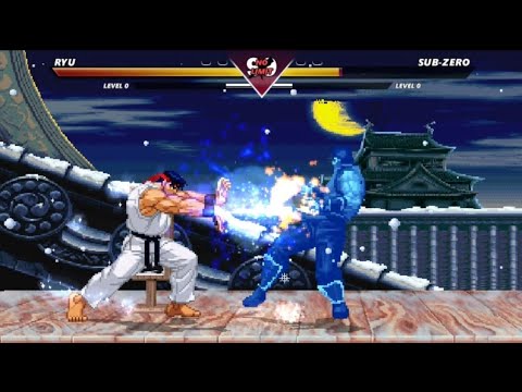 ICE POWER RYU vs SUB-ZERO - High Level Insane Fight !