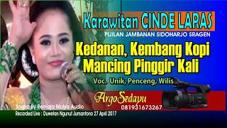 Download lagu Medley Sragenan CINDE LARAS Kedanan Kembang Kopi Mancing Pinggir Kali mp3