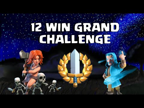 12 Win Grand Challenge Easy With Icebow! (3.6) - Clash Royale Gameplay!