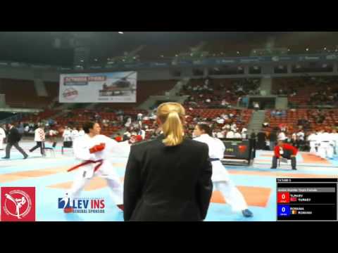 Turkey vs Romania _ Junior , Female _ Balkan Karate Championships 2014