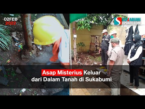 Asap Misterius Keluar dari Dalam Tanah di Sukabumi