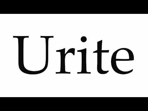 How to Pronounce Urite