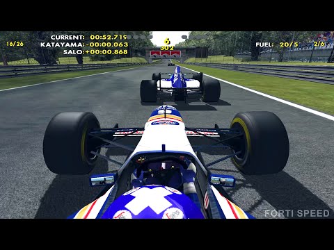 F1 1995 | David Coulthard Onboard | Monza Italy | Williams Renault | F1 Challenge 99 02 | HD