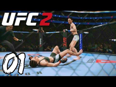 UFC 2 Career Mode Gameplay Walkthrough Part 1 - DISTANCE CONTROL KICKBOXER!