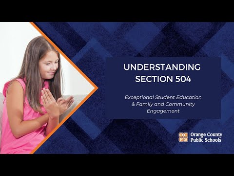 Understanding Section 504