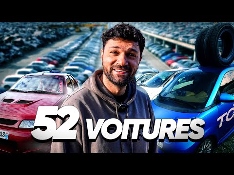 JE VOUS PRÉSENTE LES 52 VOITURES DE LA COUR DU GARAGE TCQR !
