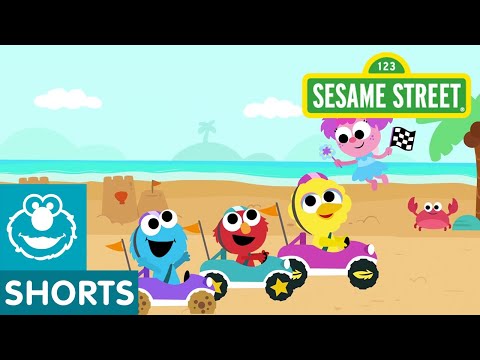 Sesame Street: Beach Track | Magical Car Races #6