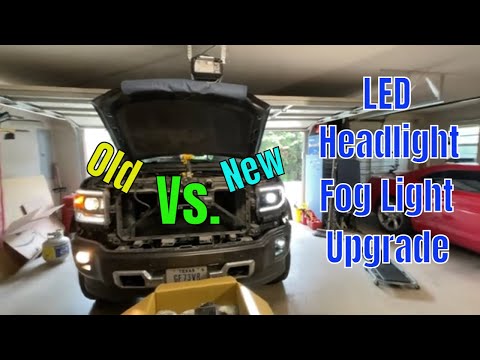 Morimoto XB LED Headlight and Fog light Upgrade on GMC Sierra Denali.