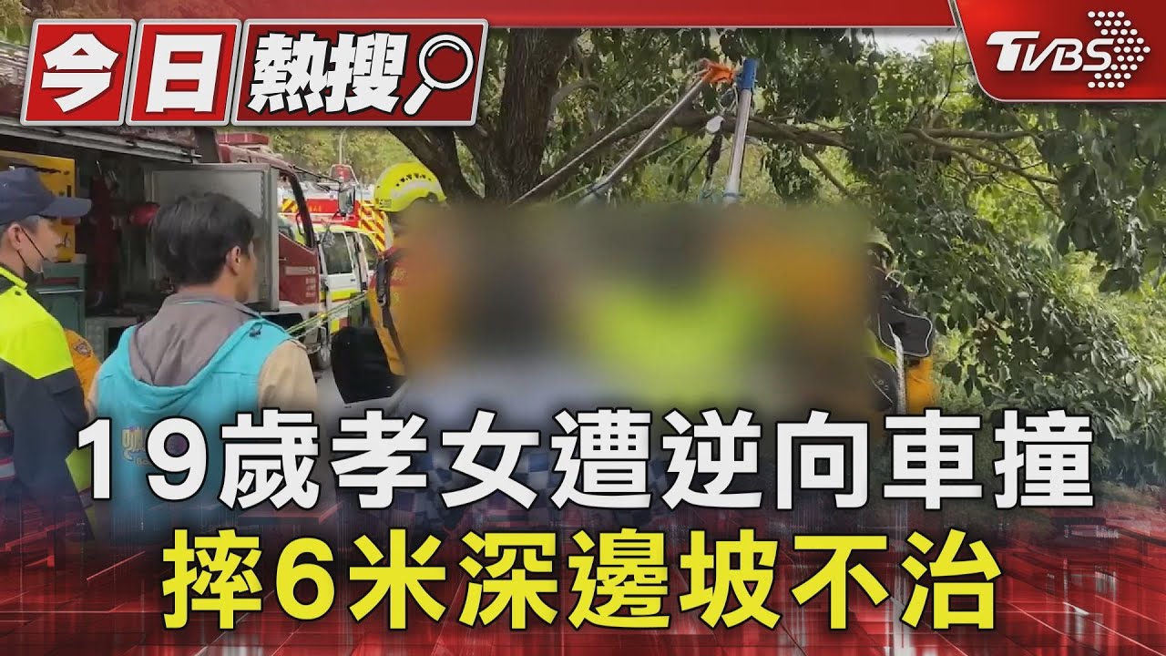 19歲孝女遭逆向車撞 摔6米深邊坡不治