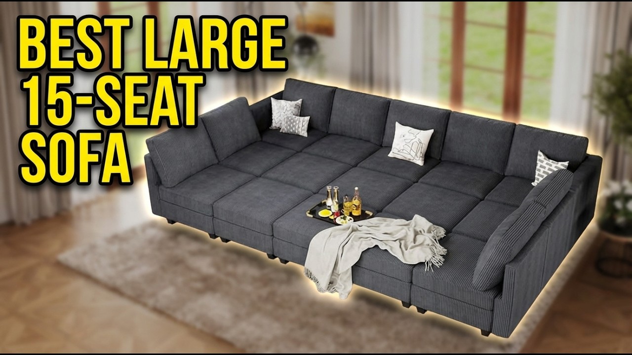 Best Large 15 Seat Modular Sectional Sofa: Top 2 Picks for Big Families