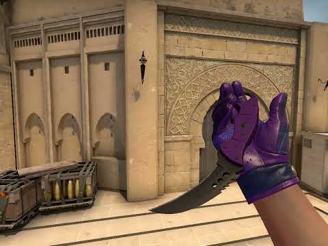 Driver Gloves Imperial Plaid and Talon Knife Ultraviolet - CSGO glove/knife combo