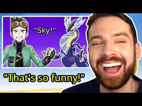 I Made Him Laugh! - MandJTV Reacts To Pokemon Violet Team Sky, but it's only MandJTV saying "Sky!"