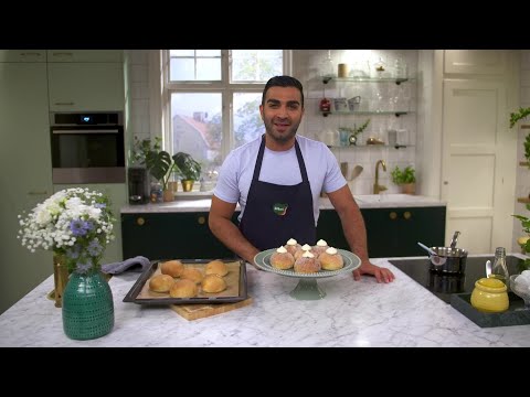 Kökets baktips: Krämbullar med jordgubbssylt - Köket