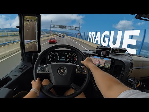 POV Truck Driving 🚛👧 |  Prague Ring Road D0 | Czech Republic 🛣️