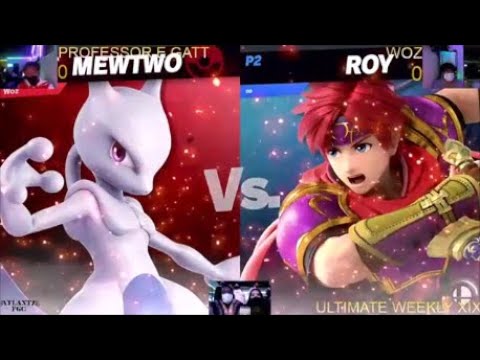 4o4 Ultimate Weekly XIX - Woz (Mewtwo, Palutena) vs Professor E. Gatt (Roy) - Winners Round 2