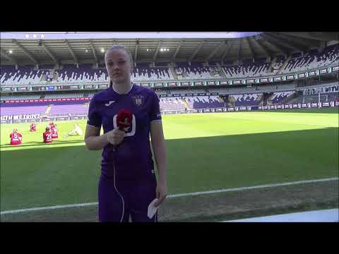 Interview met RSC Anderlecht speelster Tine De Caigny na de gewonnen topper tegen Standard de Liège