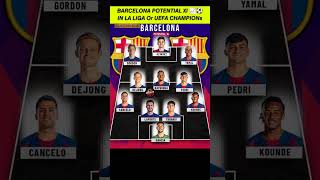 Download lagu BARCELONA POTENTIAL XI IN LA LIGA OR UEFA CHAMPIONS LEAGUE #laliga #fcbarcelona #championsleague ... mp3
