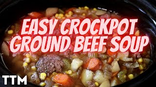 How to Make Ground Beef Soup in the Slow Cooker