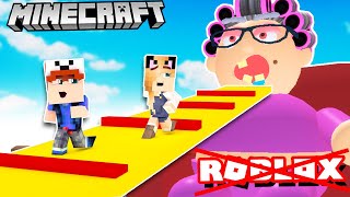 GRA Z ROBLOXA ZROBIONA W MINECRAFCIE! (Minecraft Escape Grandma Obby) | Vito vs Bella