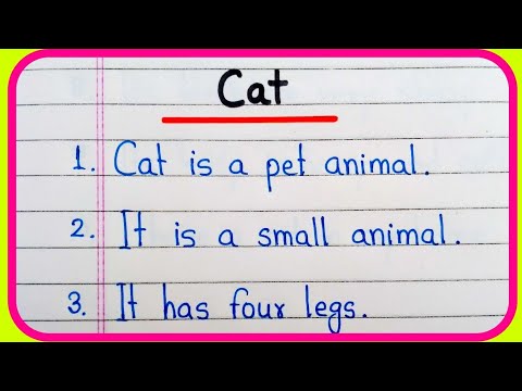 10 lines on cat essay in English | Short essay on cat | The cat 10 lines
