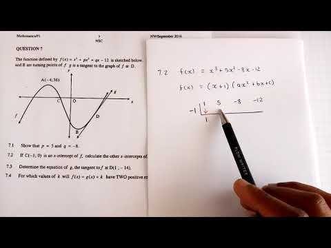 STUDENT QUESTION Grade 12 Calculus Graph Interpretation | NTE