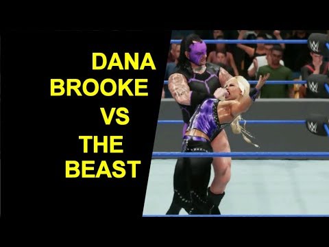 WWE 2K18 Dana Brooke vs The Beast - No Disqualification Match