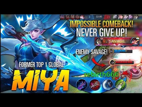 Miya Comeback From a Bad Start - Top 1 Global Miya MLBB