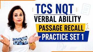 TCS NQT Passage Recall Practice Set 1 – 5 Passages with Answers