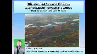 preview picture of video 'Michigan Lakefront land building ite, Michigan vacation property, Michigan hunting land'